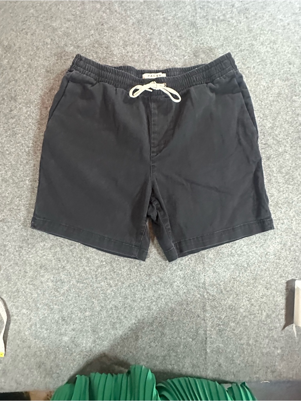 PacSun Black Shorts with White Drawstring